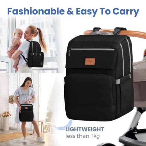 Image of Baby Diaper Bag Backpack - Baby Bag for Girls & Boys, Large Waterproof Diaper Backpack - Baby Shower Gifts for Boys & Registry Must Haves - Travel Diaper Bags with Changing Pad - Newborn Stuff