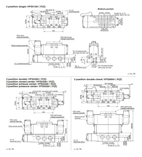 Distributeur VFS5310-4EB électrovanne 5 voies pour automatisme d'usine - 7