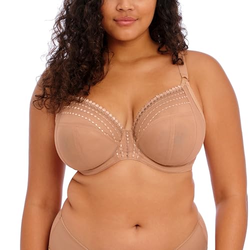 Elomi 8900 Matilda Soutien-Gorge Plongeant à Armatures Non rembourré avec Soutien latéral, café au Lait, 100E