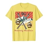 Ski Heavenly Mountain Retro Vintage Heavenly Mountain Skiing T-Shirt