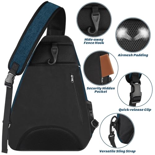 Image of Ytonet Tennis Bag, Tennis Sling Backpack Crossbody for Men Women