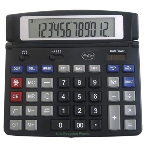 Calculator, Desktop, 12 Digits, Mfr: 1200-4-A