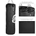 HERCHR PU Hanging Boxing Sandbag, Punching Bag for Adults, PU 3 Layer Heavy Boxing Bags with Chain Ceiling Hook Sand Bag Thai Boxing(80cm)