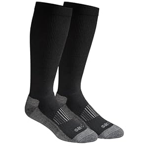 Dickies Men’s Light Compression Comfort Over-The-Calf Socks, Available in M-XXL (2, 4 Pairs)