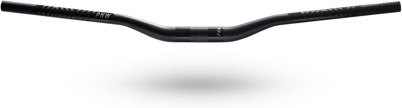 PNW Components Gen 4 Range Alloy MTB Handlebar - 6061 Aluminum Mountain Bike Bar - 800mm Width - 35mm Clamp - 50mm Rise - Black with Gray