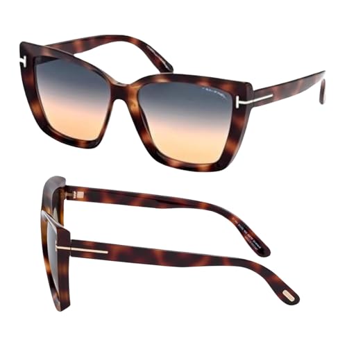 Tom Ford FT0920 SCARLET-02 Square Shape Sunglasses + Bundle With eSHADES Eyewear Cleaning Kit