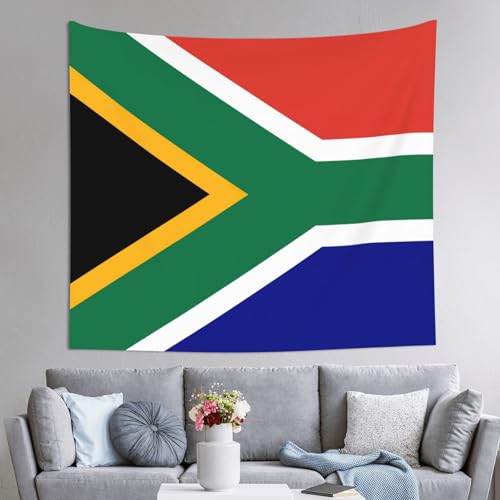 Tapisserie drapeau Afrique du Sud déco murale chambre tissu suspendre