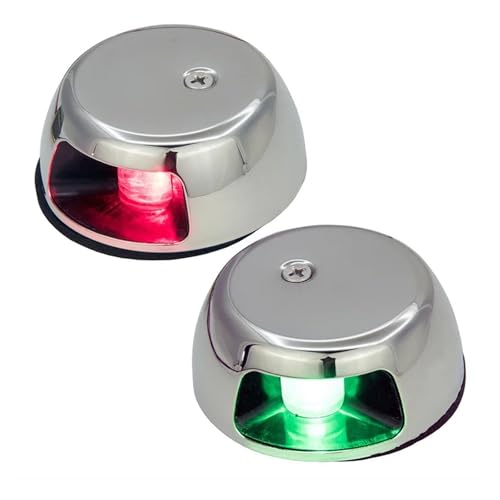 Luces de navegación marina LED con acabados de acero inoxidable para cubiertas horizontales 2