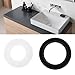 Micro Traders Basin Drain Plug Seal Replacement Compatible with Geberit Concealed Cistern Lip Seal and Basin Seal