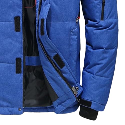 Chaqueta de esquí para hombre cortavientos y parka aislada que mantiene el calor en pistas térmicas 6