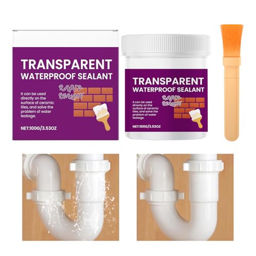 Crema impregnante - Sigillante per perdite, barriera di colore invisibile | Anti-perdite trasparente per piastrelle in spazi esterni, seminterrato, doccia, riparazione di crepe, tetto, legno, terrazza