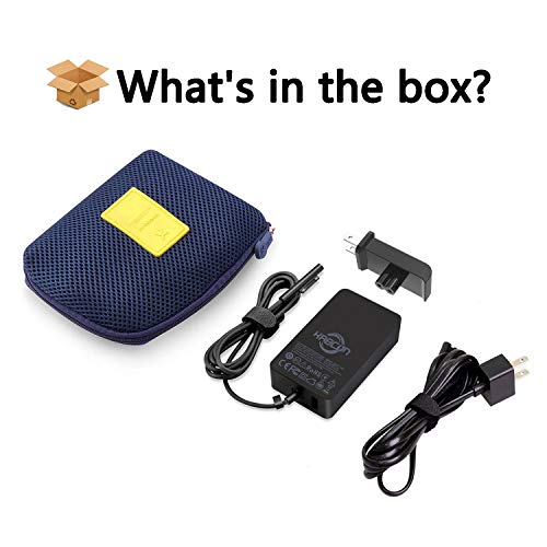 Surface Pro Charger Compatible For Microsoft Surface Laptop Studio Go 4 3 2 1 Surface Pro 8 Pro X Pro 7 Pro 6 Pro 5 Pro 4 Pro 3, Surface Go 3 2 1 Surface Book 2 1, 65W Power Adapter With Travel Case #TOP6