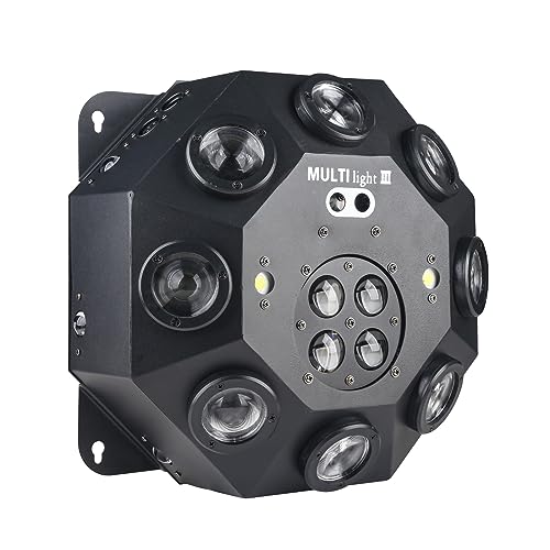 Bewegliches Kopflicht, 150 W RGBW 4-in-1-LED-DJ-Bühnenlichter, DJ-Lichter mit unendlicher Rotation und aktiviertem Ton für Hochzeits-DJ-Partys und Live-House