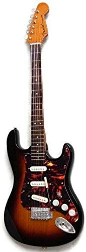 Axe Heaven Mini Sunburst Fender Strat Guitar Tortoise Pickguard Model