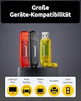 Intenso Rainbow Line 3x32 GB USB-Stick USB 2.0, gelb, rot und schwarz – Ansicht 4