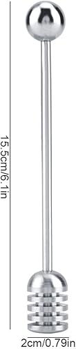 Miniatura 6 de Barra de miel y jarabe, cuchara de miel de servidor de acero inoxidable 304 para recipientes de tarro de miel de 6.3 pulgadas