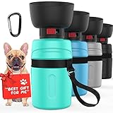 PETDOTT Dog Water Bottle, Portable Dog Water Bowl Dispenser Puppy Travel Water Bowl, Pet Water Bottl