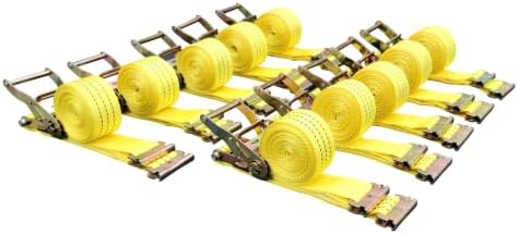 10 Pack E-Track Ratchet Straps 2" x15' 4400 lbs Tie Down