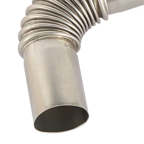 Roestvrij stalen uitlaatpijp, hoekverbinder, 25 mm, uitlaatpijp, gasontluchtingsslang, roestvrij staal, staande… - Afbeelding 6