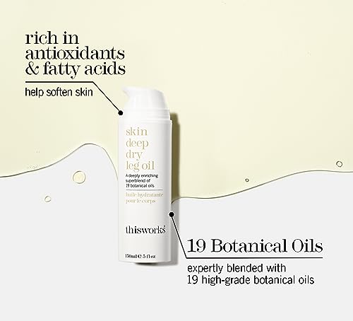 This Works Skin Deep Dry Leg Oil, 150 ml, Body Oil for Dry Skin - Image 3