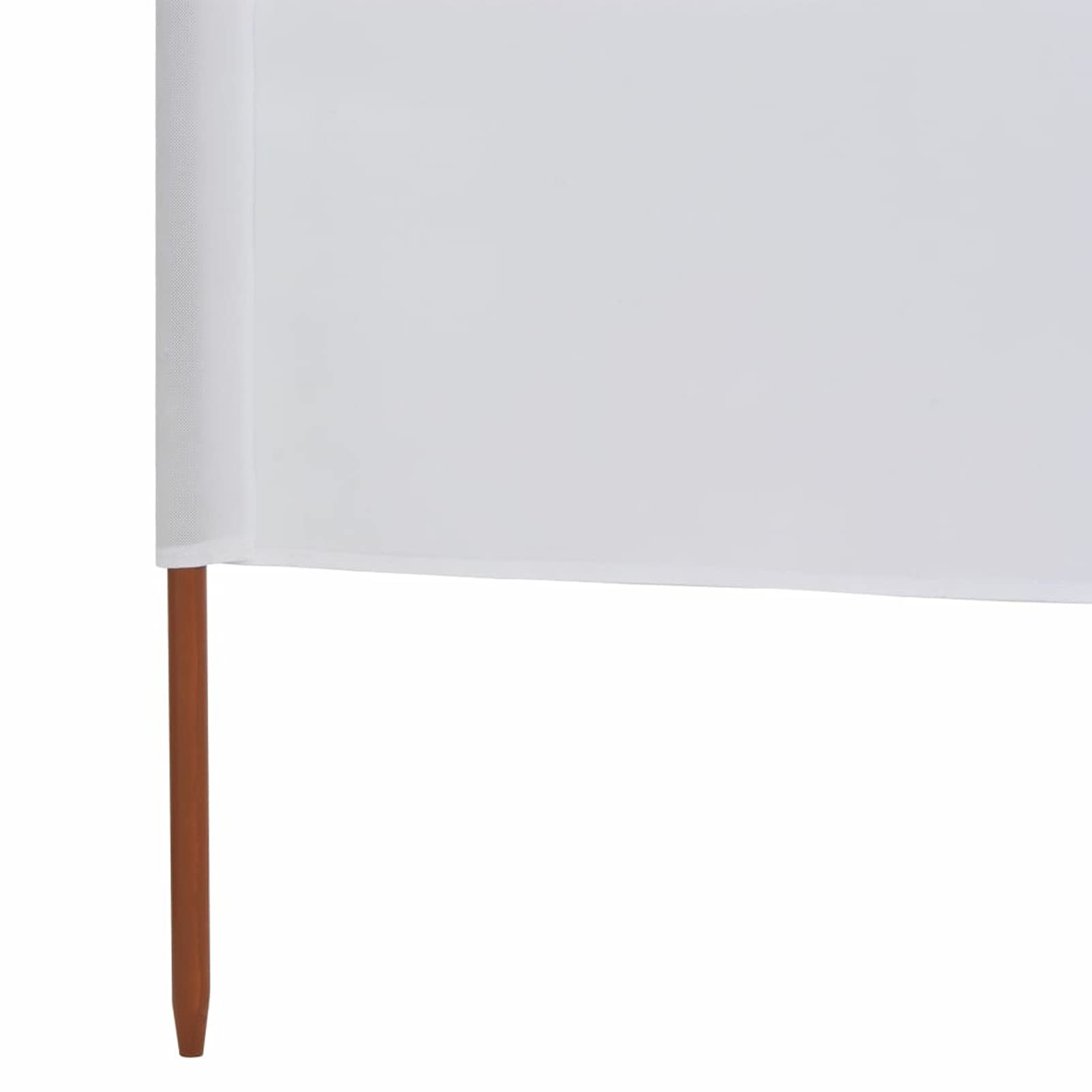 Festnight Paravientos de Playa Plegable para Tienda de Campaña, Playa, Jardín, Blanco Arena, 400x160 cm