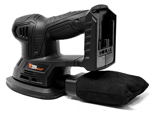 WEN Cordless Palm Sander (Tool Only, 20V Max Battery Not Included) (20401BT), Black