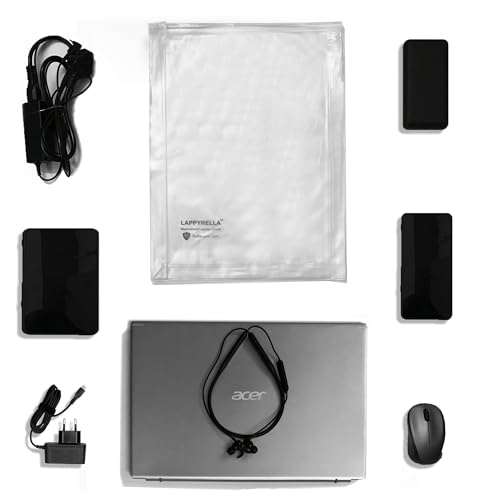 LappyRella Waterproof Cover For 15.6 Inch Laptop Dustproof Scratch Proof Translucent Zip Lock Pvc Bag,Transparent - Image 5