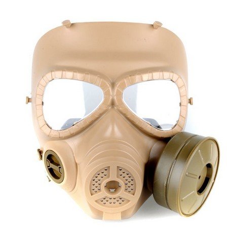 Fansport Airsoft Mask Durable Mo4 Protector Mask Paintball Mask Outdoor Cs Mask Cosplay Party Mask One Size Khaki