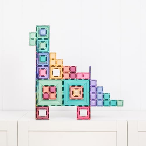 CONNETIX Pastel Portal Pack – 48-Piece Magnetic Tiles with Smart-Spin Rotation — view 3