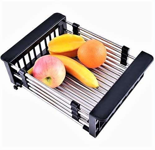 Image of EVANEX Handmade Single Bowl Kitchen Sink 30x18x10 inches|304 Stainless Steel Sink with Matte Finish| Black Kitchen Sink With Coupling, Waste Pipe & Vegetable Washing Basket|Sink for Kitchen Basin