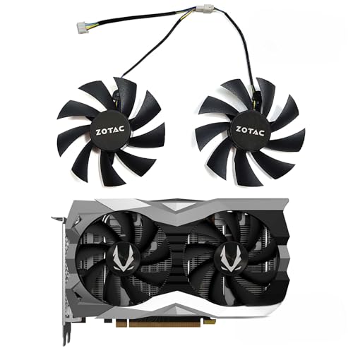 Zotac RTX 2060 2070 GTX 1660 1660 Ti SUPER Mini Fans (87mm) Replacement Fan for Zotac Graphics Cards, 4-Pin Graphics Card Cooler, VGA Card Replacement GPU Fan GA92A2H