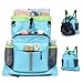 Drawstring Backpack, Waterproof Sandproof Beach Backpack for Sport Gear Small Gym Bag with Hidden Ball Net Pocket and Seperated Wet Pocket Draw String Back Bag for Women Men, Blue