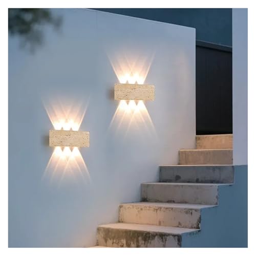 Accesorio de iluminación LED impermeable acabado de piedra 4