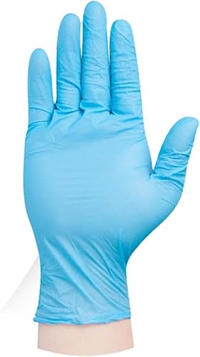 [Dulcicasa] ニトリル手袋、厚手、0.2mm、パウダーフリー、中長、使い捨て、食品加工、精密作業、油、力仕事、50枚入り。のサムネイル