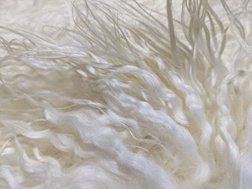 Home Collezione By Salvani Genuine Icelandic Sheepskin Rug Throw (Shade Of White - Curly Pile) 24"X36" #TOP3