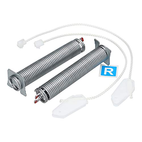 Türfedern Türscharnier Federn kompatibel mit Bosch Siemens Neff Constructa Farbcode Rot inkl Seilzug für Geschirrspüler 00754866 754866