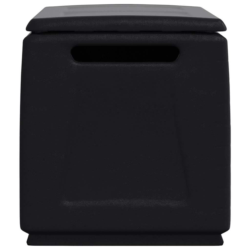 Garten-Aufbewahrungsbox 96x53x57 cm 230 L Dunkelgrau Schwarz Wetterfeste Aufbewahrungsbox für Auflagen und Kissen mit UV-Schutz und Stauraum
