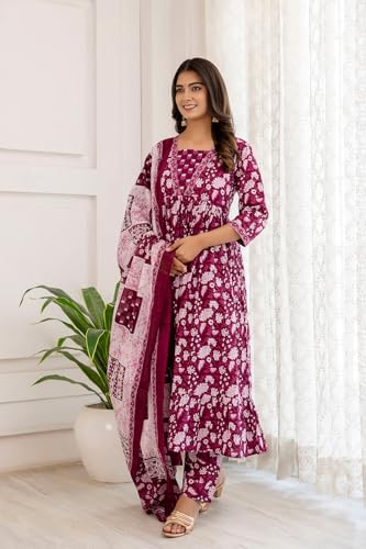 Image of SHIENZY Cotton Blend Kurta Set for Women