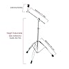 Sunydog Cymbal Stand Straight & Cymbal Boom Stand Double Braced Legs Height & Angle Adjustable Drum-kit Cymbal Support Rack Heavy Duty Boom/Straight Combo with Rubber Feet #1