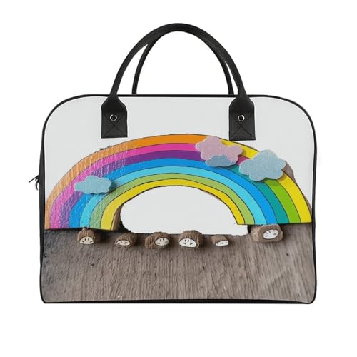 Bolso portátil pequeño arcoíris con correa y asa ajustable miniatura 3