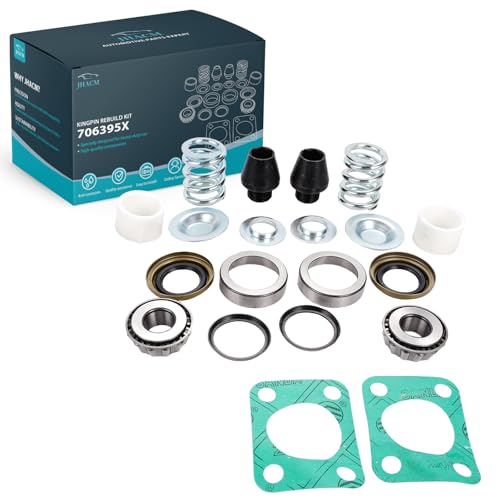 706395X Kingpin Bearing Seal Rebuild Kit Fits for GM Chevy Dana 60 Dana 77-91 King Pins - Bearings, Bushings, Springs, Seals, Kingpins - Replaces 37302, 37307, 41886, 706395, 620180, 37300