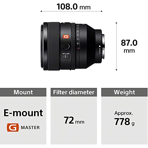 Image of Sony FE 50mm F1.2 GM Standard Prime Lens (SEL50F12GM) - Full-Frame E-Mount | Ultra-Bright F1.2 Aperture | Filter Kit, Cap Keeper, Cleaning Kit