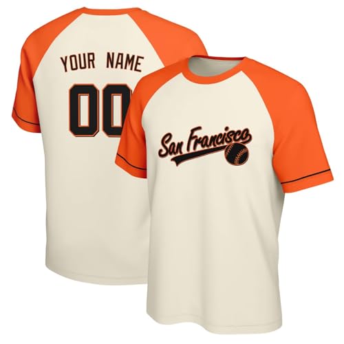 Image of ANTKING T-Shirt Custom Name Number Crewneck Short Sleeve for Men Youth Gifts