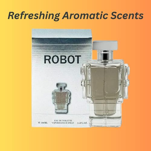 Cool Boy & Robot Men's Cologne Set Eau De Toilette, 3.4 Fl Oz Each, Seductive, Spicy, Oriental Accords - Fresh Notes of Lemon Zest & Apple, Lavender, Vanilla & Vetiver 2-Pack Gift Set for Men - Image 5