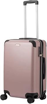 LEGEND WALKER EARTH Hardside Durable Expandable Luggage 22-inch, SunsetPink,5512-57-PK