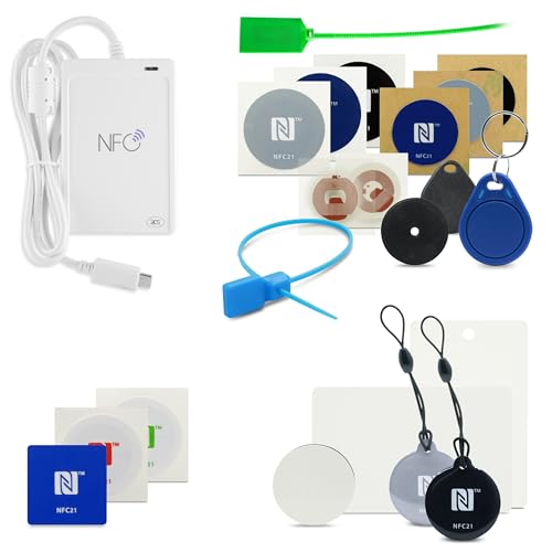 NFC Starter Kit Developer Edition - 22-teiliges Set - mit NTAG213, NTAG215, NTAG216 Chips und NFC Reader