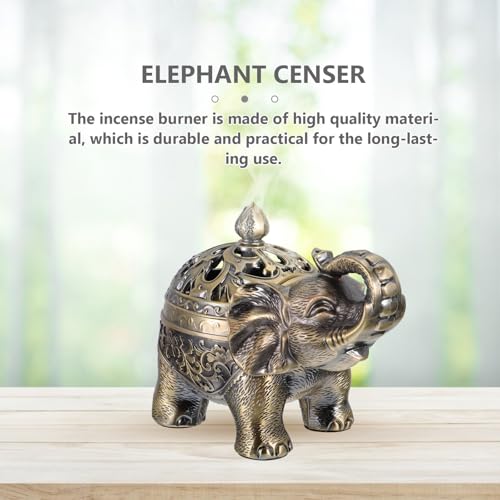 Brûleur de parfum éléphant noir, diffuseur aromathérapie et déco de salon - 6