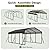 DAUSOLA 12x20 FT Metal Carport, Heavy Duty Carports Canopy with Updated Enhanced Base and Roof for All-Weather Use, Outdoor Galvanized Car Shelter, Car Port Garage for Car, Boats and Tractors, Grey