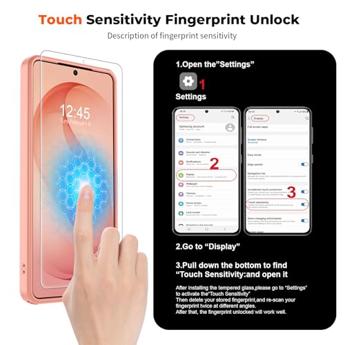 Image of SUPFINE Magnetic for Samsung Galaxy S26 Ultra Case with Screen Protector, (Built-in Magnets) (Military Grade Drop Protection) Slim Translucent Shockproof Phone Case,Light Pink