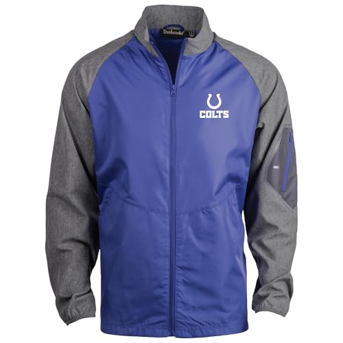 Image of Dunbrooke Men's NFL Hurricane Raglan Full-Zip Windbreaker Jacket